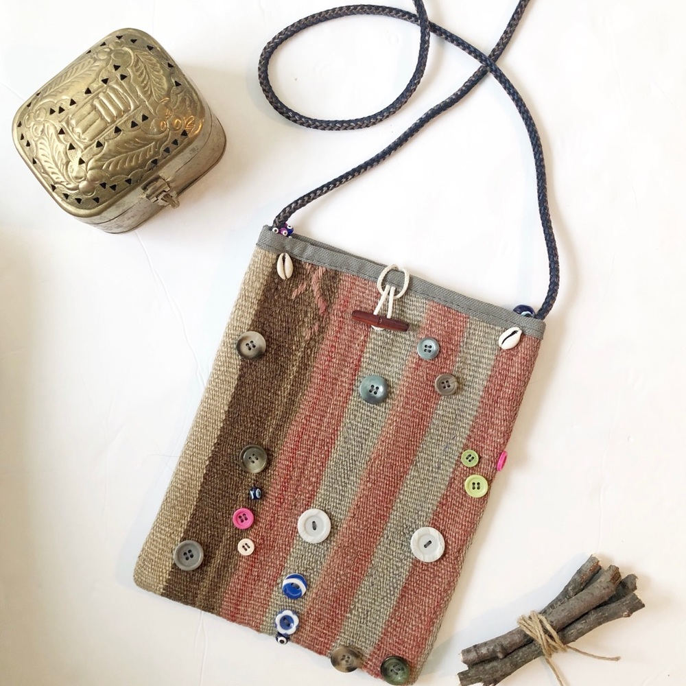 🦌 3/$20 Boho Turkish Handmade Shepard’s Bag NWT